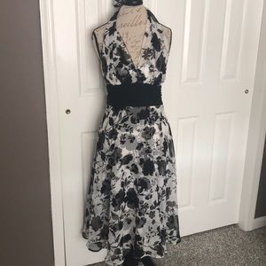 Gorgeous black and white party dress